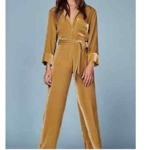 Reformation Gold Jumpsuit sz 2